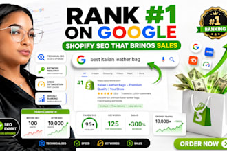 optimize shopify store for SEO traffic google  rankings