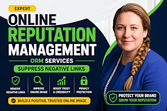do online reputation management, ORM, services to suppress negative links