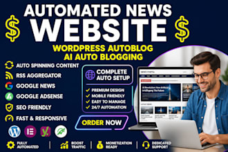 wordpress news website autopilot news website autoblog magazine adsense friendly