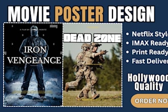 create premium event poster, film poster, horror poster and movie poster design