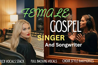 be your female gospel singer and lead christian songwriter for worship songs