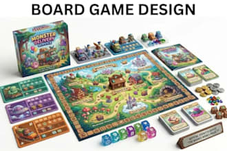 design a professional board game, card game, and tabletop game from scratch