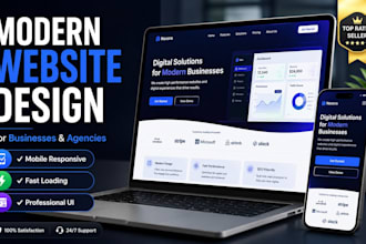 create a modern website for businesses