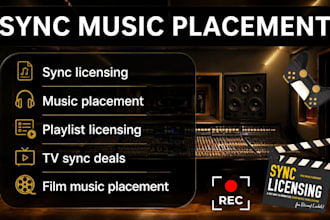 pitch your music for sync placement in TV film and media