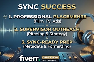 pitch your music to music supervisors for TV film and sync