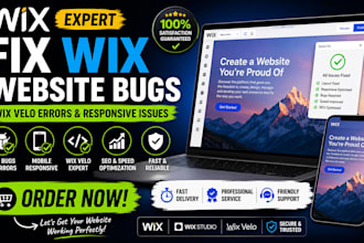 fix wix website bugs wix mobile responsive and wix studio issues wix velo errors