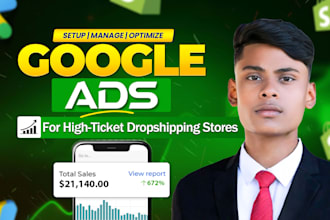run google ads for high ticket shopify dropshipping stores