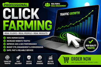 provide click farming services to increase engagement