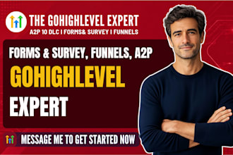 go high level expert ghl survey ghl chatbot ghl forms ghl sales funnel ghl a2p