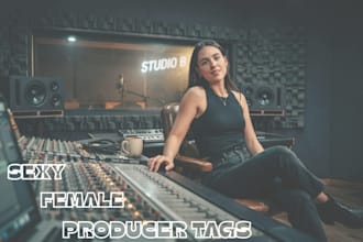 make 2 sexy female producer tags for you in less than a day