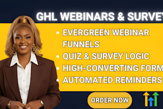 design gohighlevel quiz forms go high level survey ghl  webinar