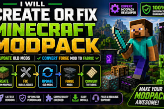 create or fix minecraft modpack update old mods convert forge mod to fabric