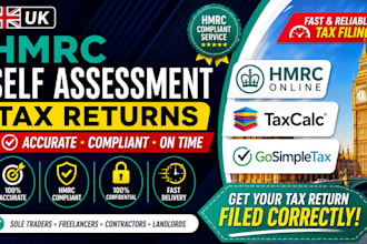 file UK self assessment tax returns using hmrc, taxcalc and gosimpletax