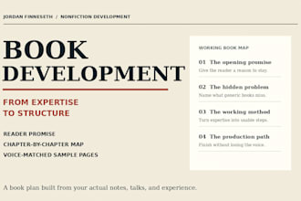 develop your nonfiction book from concept to written chapters