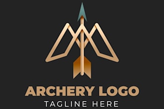 design amorden logo for sagittarius mystical powerful