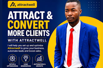 build attractwell websites, crm and online course setup