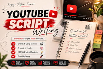 write engaging youtube scripts for shorts and long videos