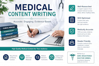 write patient education leaflets and healthcare content