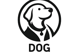design effect creative dog training business paws logo