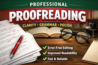 proofread your document for clarity, grammar, and professional polish