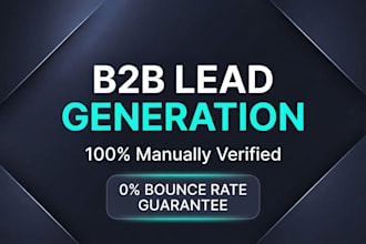 provide verified b2b lead generation and linkedin email list