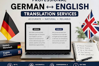 manually translate german to english and english to german