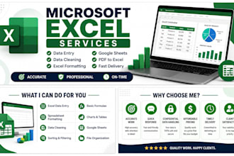 do data entry and help you with excel