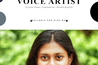 do professional bengali female voiceover