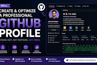 create and optimize a professional github profile