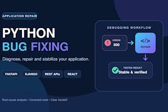 fix bugs in your python backend API or web application