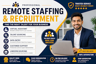 provide remote staffing and recruitment solutions for your business
