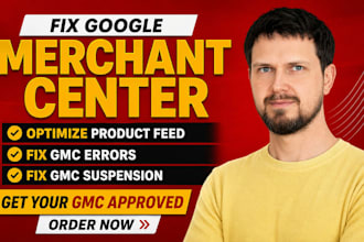 fix google merchant center, optimize product feed errors, fix gmc suspension