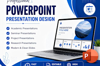 create a professional powerpoint  presentation and PPT slides