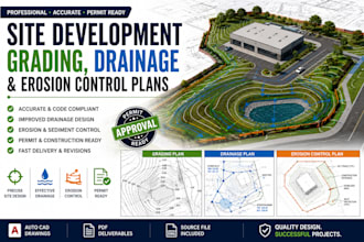 design site development grading drainage and erosion control plan