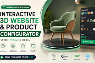 build interactive 3d website product configurator using threejs webgl