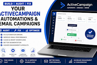 build audit and fix your activecampaign email automations and email campaigns