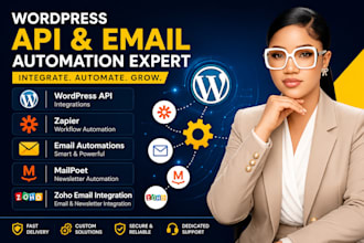 setup wordpress API zapier email automation mailpoet zoho newsletter integration