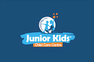 make premium childcare, daycare or nursery logo and any graphics design