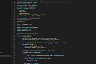 develop a custom discord bot in python