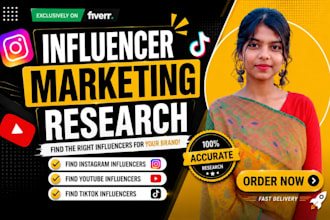 find best instagram, tiktok and youtube influencer list, influencer research