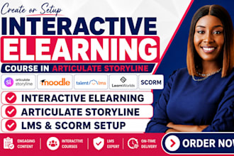 design interactive elearning course in articulate storyline for lms and scorm