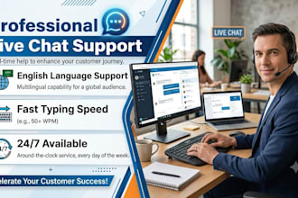 be your professional arabic and english live chat support agent