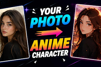 transform your photo into anime cartoon and fantasy art style