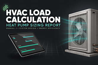 hvac load calculation heat pump sizing and permit report