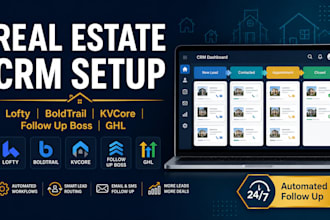 setup real estate CRM lofty boldtrail kvcore liondesk follow up boss ghl idx mls