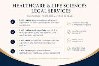 review your medical device distribution or healthcare vendor agreement