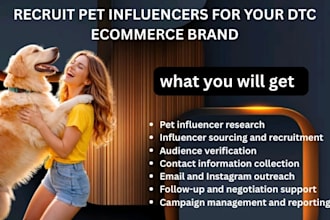 recruit pet influencers for your dtc ecommerce brand