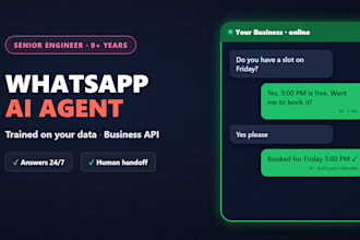 build a whatsapp ai agent on the business API that answers from your data