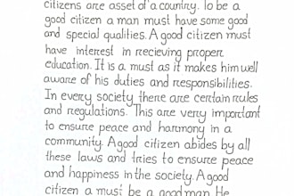do neat handwriting and ms word typing