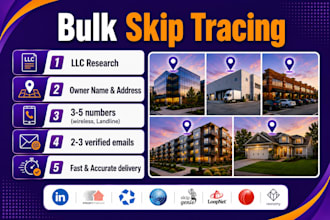 provide accurate bulk skip tracing for real estate leads